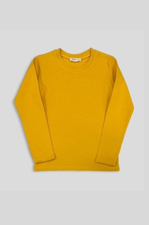 Детска блуза момче дълъг ръкав,жълт цвят