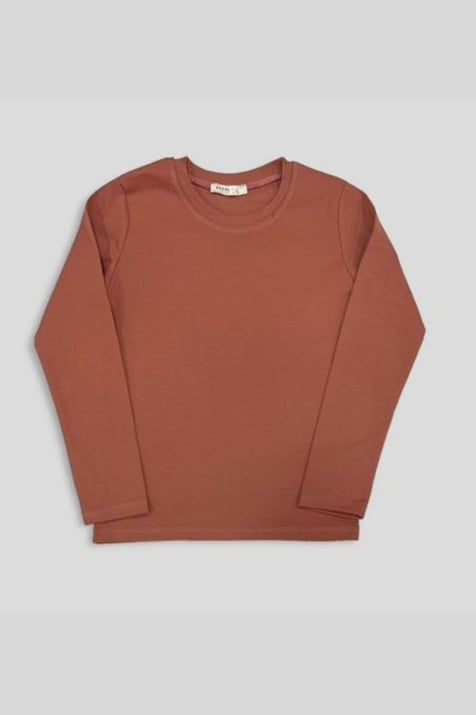 Детска блуза момче дълъг ръкав,кафяв цвят