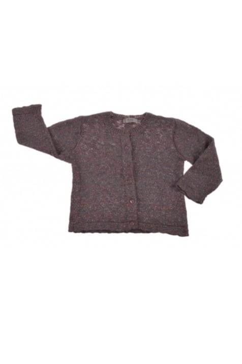 Детска жилетка момиче, сив цвят