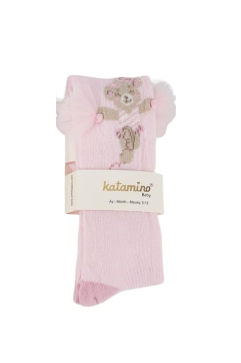 Бебешки чорапогащник момиче, розов цвят