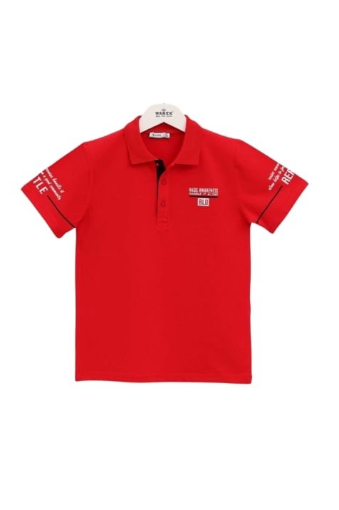 Детска тениска за момче,червен цвят