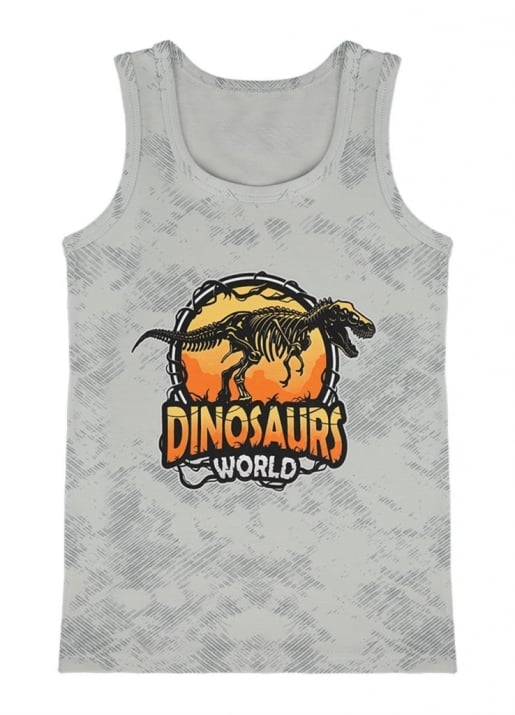 Детски потник за момче с динозавър,син цвят