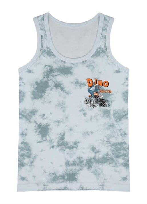 Детски потник за момче с динозавър,син цвят