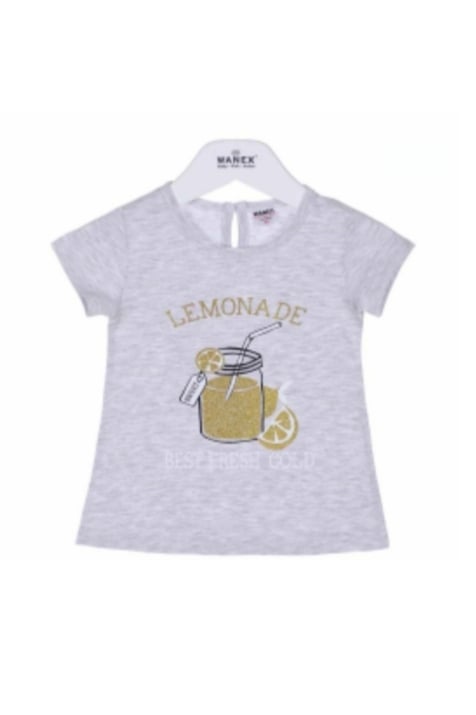 Детска тениска момиче, сив цвят