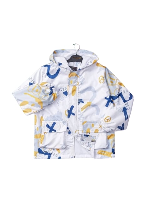 Детско яке момче, бял цвят