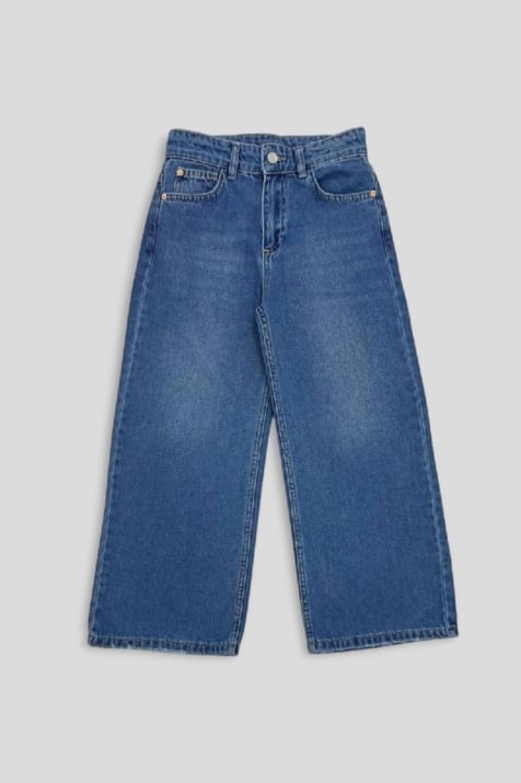 Детски дънки момиче , син цвят