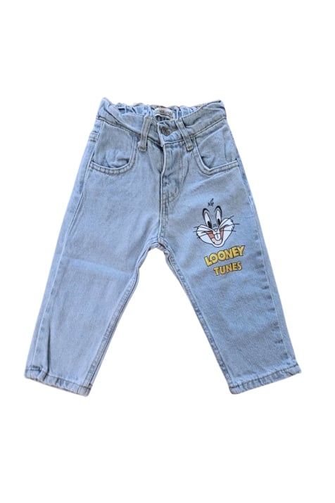 Детски дънки момиче Looney Tunes , светло син