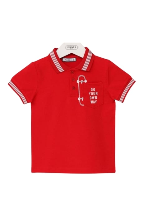 Детска тениска за момче,червен цвят