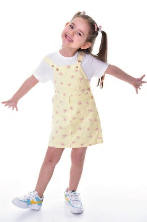 Детски сукман, жълт цвят