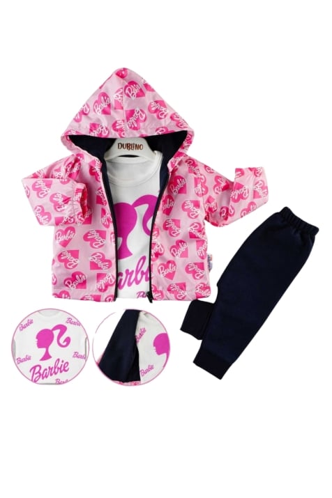 Комплект момиче дълъг ръкав 3 части Barbie