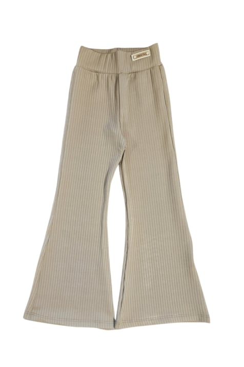 Детски спортен панталон за момиче, бежов цвят