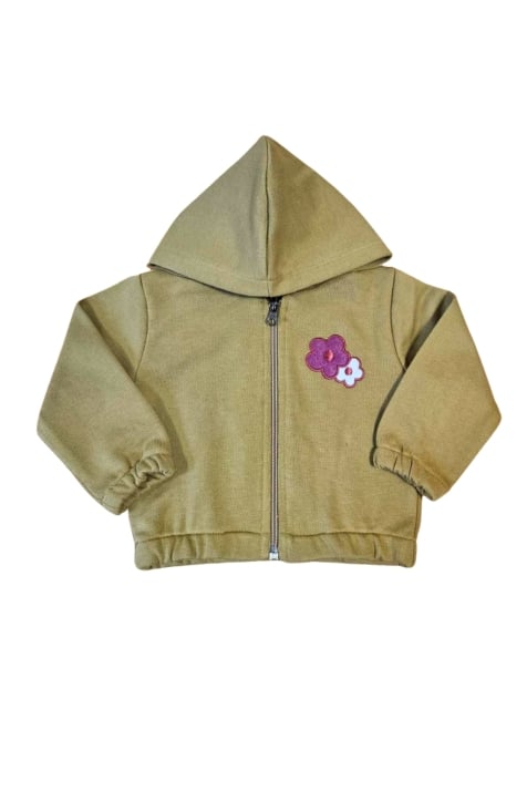 Детски суитшърт момиче, жълт цвят