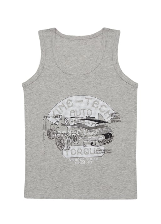 Детски потник за момче ,сив цвят