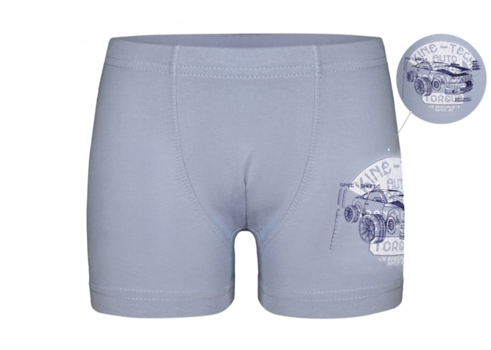 Детски боксер за момче,син цвят