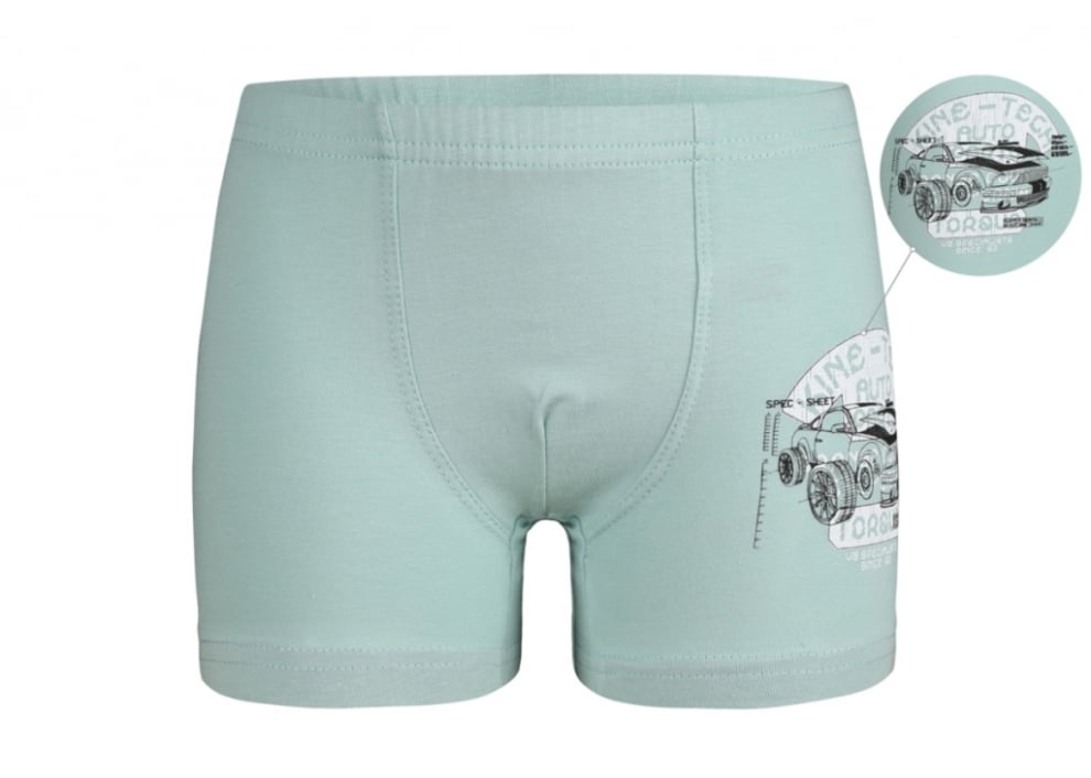 Детски боксер за момче, зелен цвят