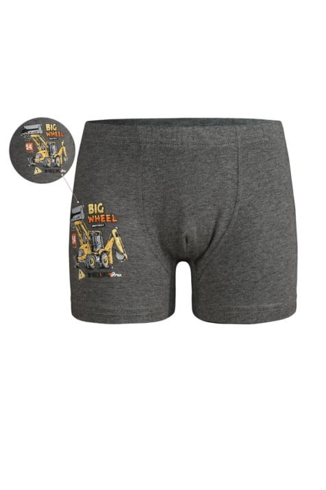 Детски боксер за момче,тъмно сив цвят