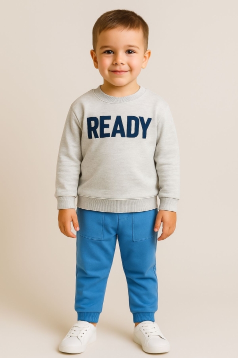 Детска долница за момче, син цвят