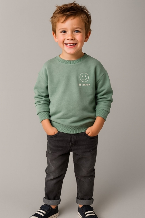 Детски дънки за момче,черен цвят