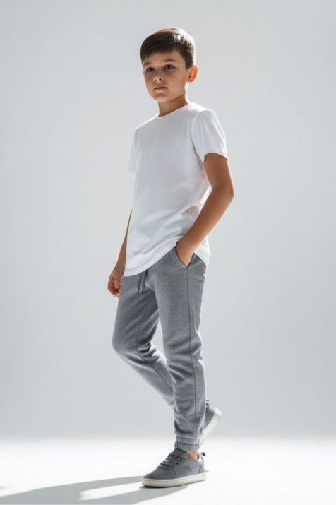 Детска долниза за момче, сив цвят