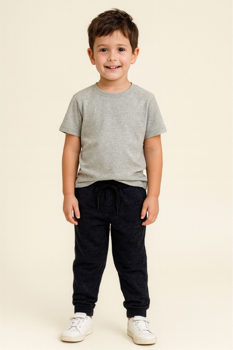 Детска долниза за момче, тъмно сив цвят