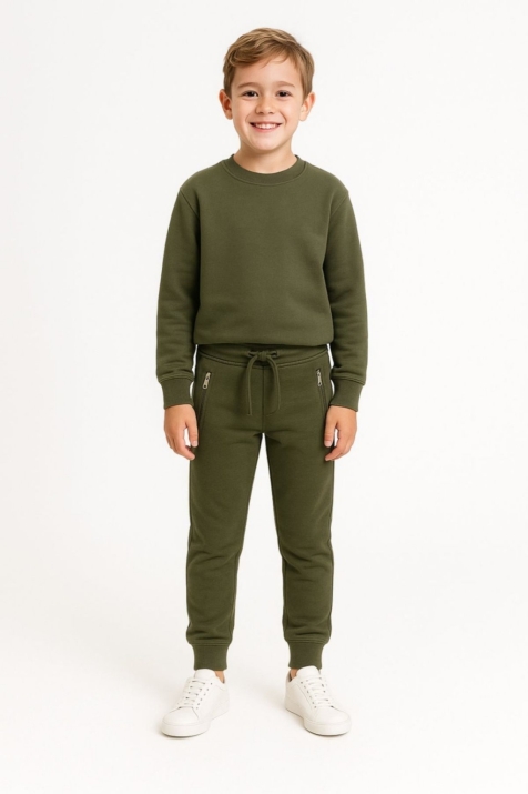 Детска долница за момче, зелен цвят