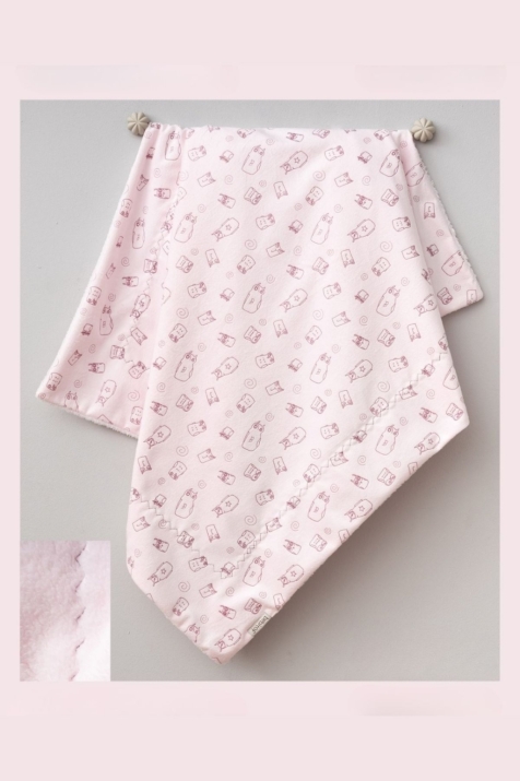 Пелена с подплата, розов цвят