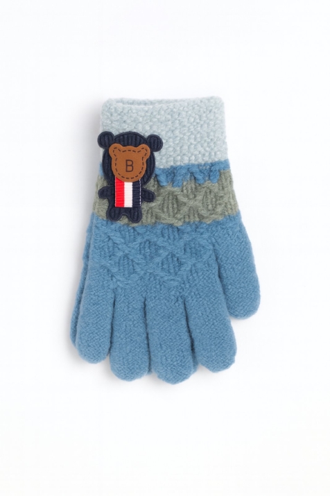 Детски ръкавици за момче, син цвят
