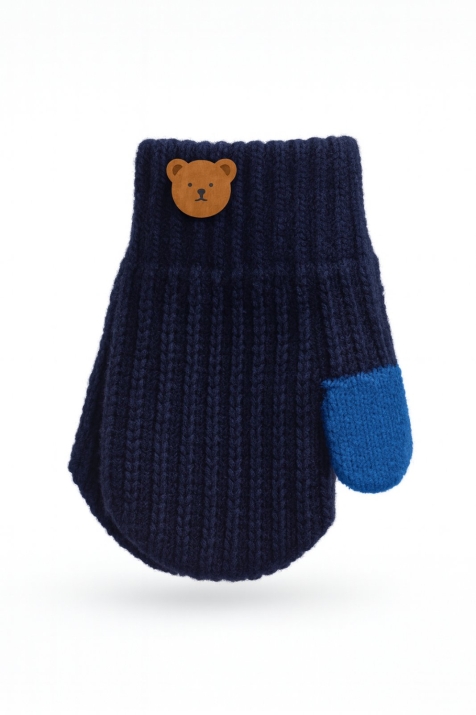 Бебешки ръкавици, син цвят