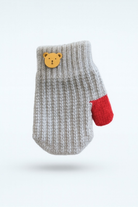 Бебешки ръкавици, сив цвят