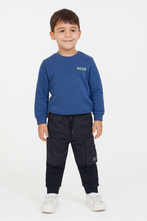 Детска долница за момче, черен цвят