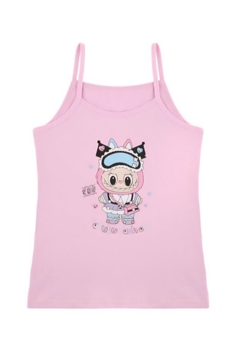 Детски потник за момиче, розов цвят