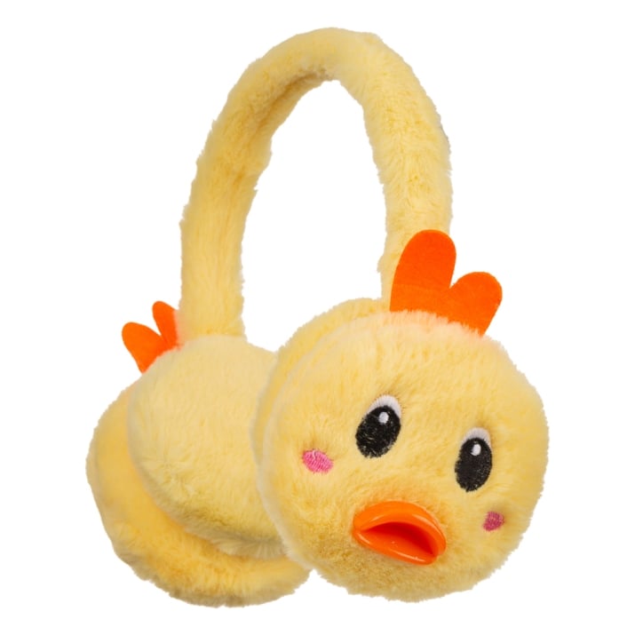 Детски ушанки момиче, жълт цвят