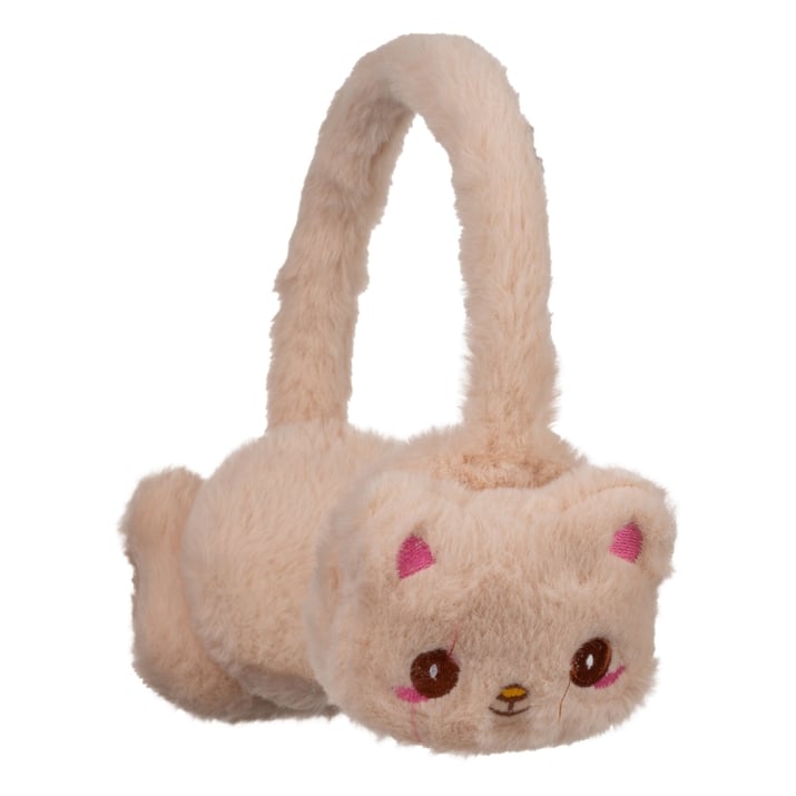 Детски ушанки момиче, бежов цвят