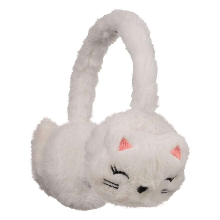 Детски ушанки момиче, бял цвят