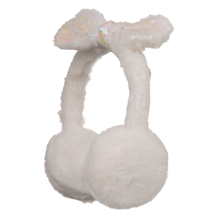 Детски ушанки момиче, бял цвят