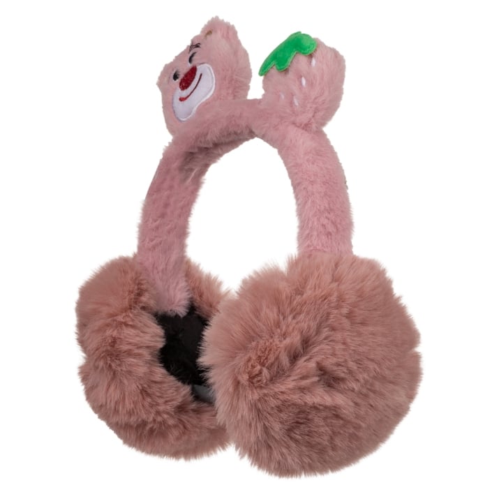 Детски ушанки момиче, тъмно розов цвят