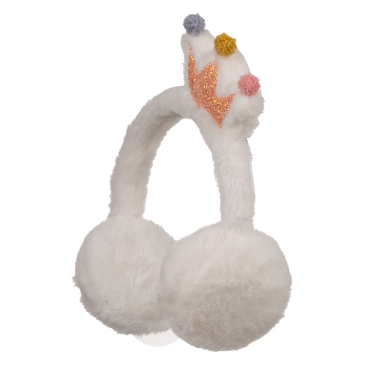 Детски ушанки момиче, бял цвят