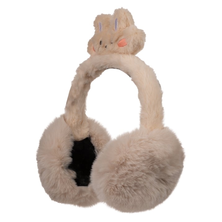 Детски ушанки момиче, бежов цвят