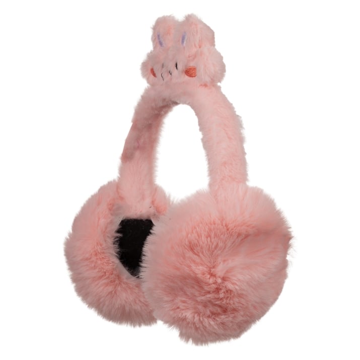 Детски ушанки момиче, светло розов цвят