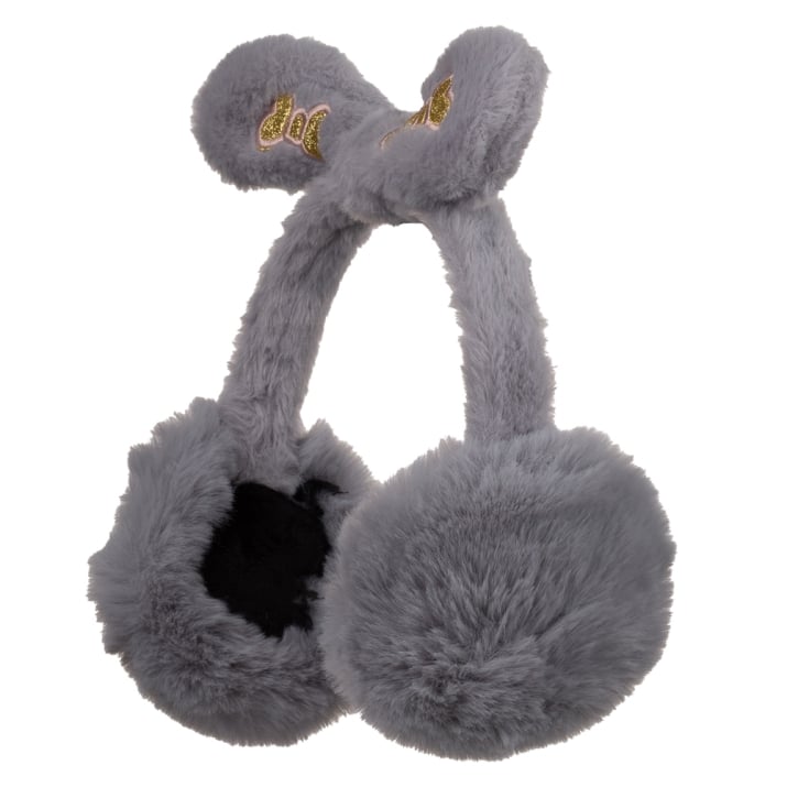 Детски ушанки момиче, сив цвят