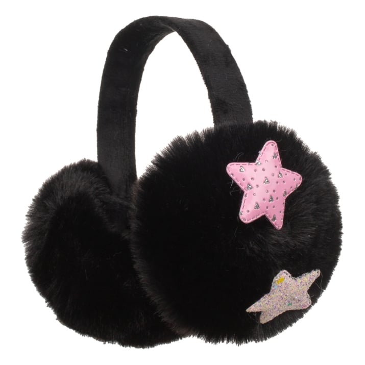 Детски ушанки момиче, черен цвят