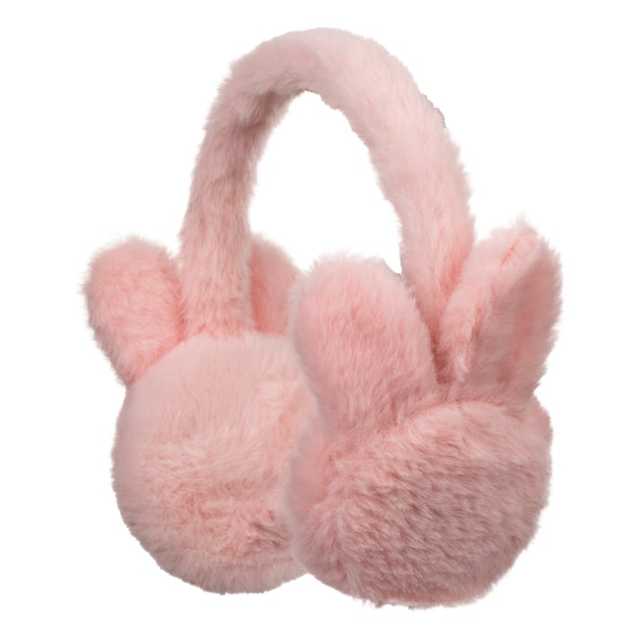 Детски ушанки момиче, светло розов цвят