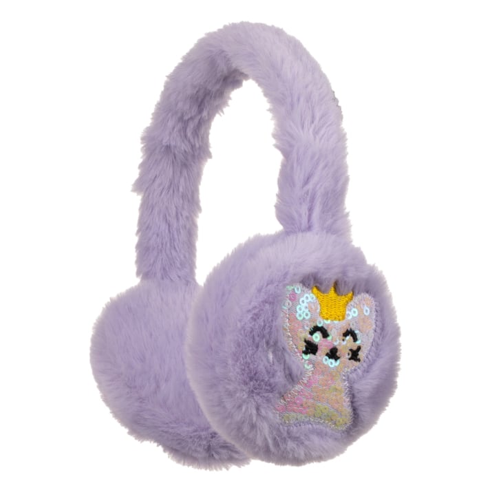 Детски ушанки момиче, лилав цвят