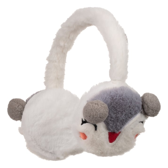 Детски ушанки момиче, бял цвят