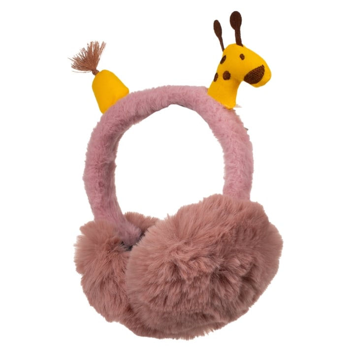 Детски ушанки момиче, тъмно розов цвят