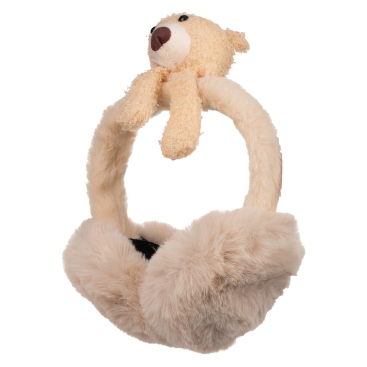 Детски ушанки момиче, бежов цвят