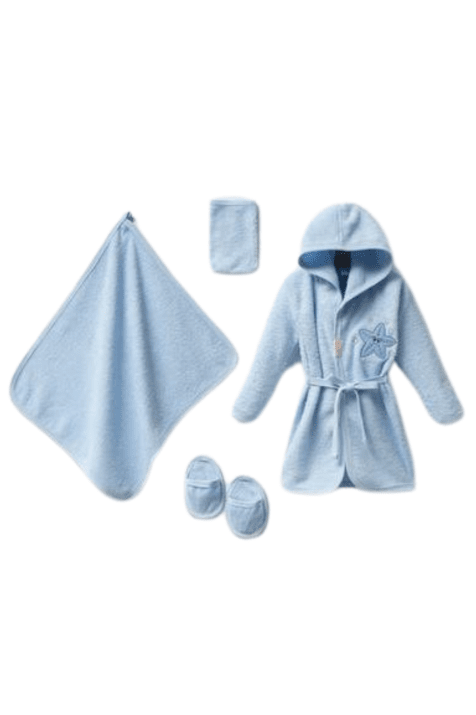 Бебешки комплект за баня, син цвят 