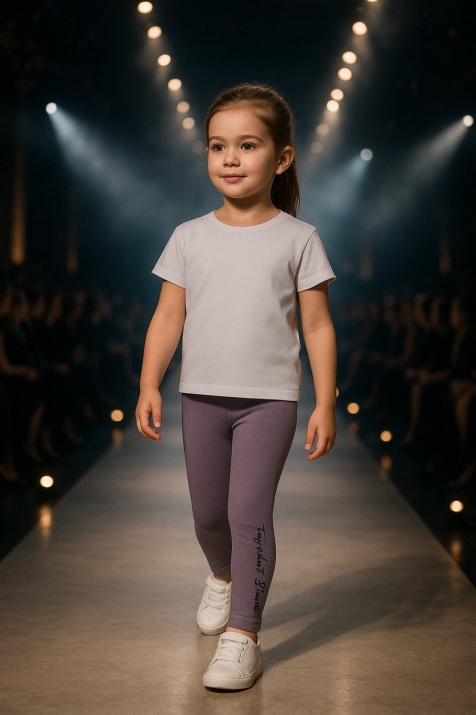 Детски клин рипс, лилав цвят