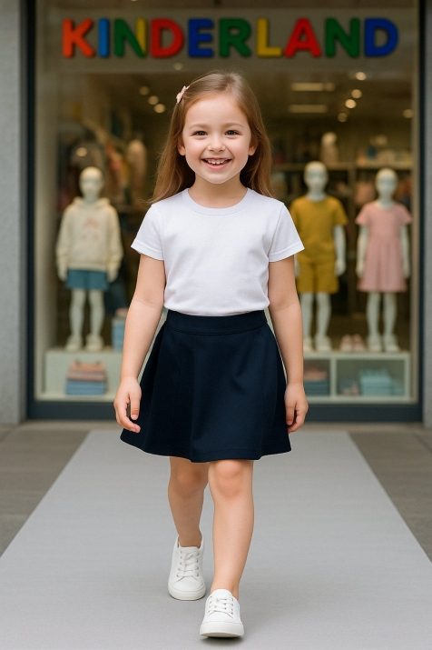 Детска пола, син цвят