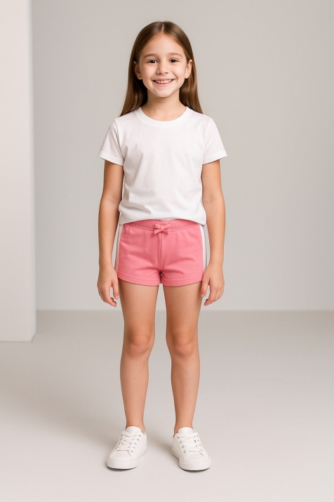 Детски къси панталонки момиче, розов цвят